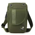 Men's olive green outdoor tactical waist bag with adjustable strap and buckle - Army Green