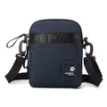 Borsa a tracolla da uomo blu navy in nylon resistente con cinturino regolabile - Blu scuro
