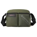 Army green large capacity canvas messenger bag with adjustable strap for men - Army Green