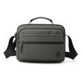 Army green nylon crossbody shoulder bag for men with multiple functional zipper pockets - L / Army Green