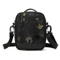 Men's camouflage shoulder bag in wear-resistant nylon with adjustable black strap - Vertical Camouflage (2132#)
