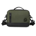 Army green and black multi-functional tactical shoulder bag with adjustable strap - Horizontal Army Green (2133#)
