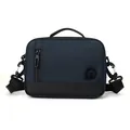 Waterproof dark blue crossbody messenger bag with durable top handle and shoulder strap - Horizontal Dark Blue (2133#)
