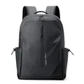 Sac à dos professionnel noir minimaliste pour ordinateur 16 pouces avec texture mate - Gris