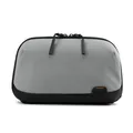 Draagbare grijs-zwarte reis-accessoires tas met waterdicht dubbel ritsontwerp voor tech - Grijs