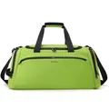 Borsa da viaggio verde neon capiente con manici neri e tracolla regolabile per sport - Verde Fluorescente