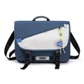 Borsa a tracolla da uomo blu e grigia con fibbie e spallina larga regolabile - Regular Fit / Grigio Blu