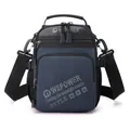 Large capacity navy blue tactical crossbody bag with adjustable strap and multi-pocket design - Dark Blue