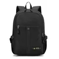 Sac à dos d'affaires noir pour homme, grande capacité en nylon pour ordinateur - Noir