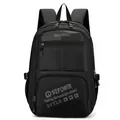 Sac à dos multifonction noir classique avec bretelles ergonomiques pour hommes et étudiants - Noir