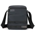 Borsa a tracolla business grigio antracite impermeabile da uomo con cinturino - Blu scuro
