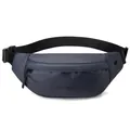 Dunkelblaue wasserdichte Bauchtasche mit Netzstruktur und verstellbarem Gurtband - Dunkelblau