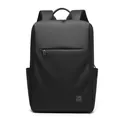 Waterproof black business laptop backpack with large capacity for travel and commuting - Black