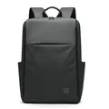 Waterproof black business laptop backpack with multiple functional storage pockets - Gray