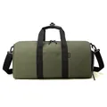 Bolsa de deporte verde oscuro minimalista de gran capacidad con separación en seco - Verde Militar