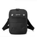 Black nylon crossbody bag with WEPOWER logo and durable fabric in a clean studio shot - 9803B Style / Black (900D Film Fabric)