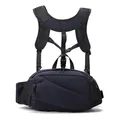 Dunkelblaue taktische Brusttasche mit verstellbaren atmungsaktiven Gurten für Outdoor - Dunkelblau