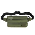 Olive green tactical waist bag with MOLLE webbing and adjustable nylon strap - Army Green