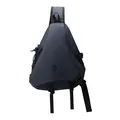 Waterproof dark blue crossbody chest bag for outdoor sports with adjustable strap - Dark Blue