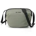 Leichte olivgrüne Nylon-Umhängetasche mit WE POWER-Logo und verstellbarem Gurt - Grün