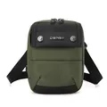 Olive green and black men's crossbody bag with adjustable strap and metal buckles - 9803A Style / Army Green (1680D Fabric)