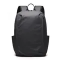 Waterproof minimalist business backpack for men in deep matte black finish - Gray