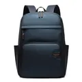 Dark blue business backpack for men with waterproof fabric and multi-pocket design - Dark Blue