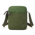 Minimalist green dual-tone outdoor crossbody bag featuring an adjustable shoulder strap - Field Green