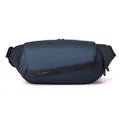 Wasserdichte dunkelblaue funktionale Brusttasche mit verstellbarem Nylongurt für Herren - Klein (1100-66#) / Dunkelblau
