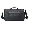 Grand sac de sport WEPOWER noir avec texture imperméable et bandoulière réglable - Gris