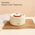 Small 470ml insulated stainless steel lunch box, 11.6cm x 6.8cm - 470ML / Small Pure White (316 Material)