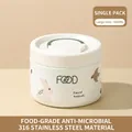 680ml insulated stainless steel lunch box with cute forest animals print and airtight lid - 680ML / Large Forest Pet (316 Material)