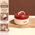 470ml off-white insulated 316 stainless steel bento lunch box with leak-proof seal - 470ML / Small Parchment (316 Material)