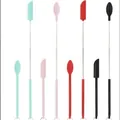 Telescopic mini silicone spatula and spoon set in mint green with stainless steel handle - Spatula+Spoon 8pcs Set / Pink