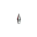Silver inkless eternal pencil with metallic conical tip and screw-in replacement nib - Bulk Replacement Tips / Silver