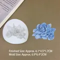 Siliconen mal in de vorm van een gardenia bloem voor hars chocolade en fondant DIY - Gardenia / Semi-transparant