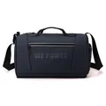 Sac de voyage fitness bleu marine avec logo WE POWER et bande réfléchissante - Bleu foncé