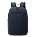 Minimalist deep blue business backpack with waterproof nylon fabric and breathable straps - Dark Blue