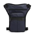 Dark blue waterproof nylon tactical drop leg bag with multi-pocket and adjustable strap - Dark Blue