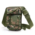 Tactical nylon leg bag with jungle digital camouflage pattern and adjustable straps - Jungle Digital