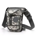 Tactical nylon drop leg bag in grey digital camouflage pattern for outdoor sports - ACU Digital Camouflage
