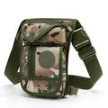 Jungle camouflage nylon tactical leg bag with multi-pocket design and adjustable strap - CP Camouflage
