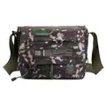 Bolso bandolera de camuflaje versátil en nailon resistente con múltiples bolsillos útiles - Camuflaje