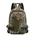 Waterproof nylon chest bag for men with green camouflage pattern and durable buckles - New Camouflage