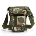 Marsupio tattico da gamba in nylon mimetico con tasche e cinturino regolabile - Mimetico CP