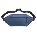 Dunkelblaue wasserdichte Outdoor-Gürteltasche mit verstellbarem Gurt und Reißverschluss - Standardausführung / Dunkelblau