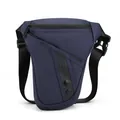 Navy blue tactical leg bag in durable waterproof fabric with adjustable strap - Dark Blue