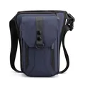 Waterproof outdoor multi-purpose leg bag in dark blue nylon with adjustable straps - Dark Blue