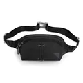 Waterproof black outdoor sports fanny pack with adjustable strap for running and fitness - Black