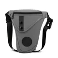 Dark gray multi-functional outdoor drop leg bag with adjustable buckle strap for men - Gray